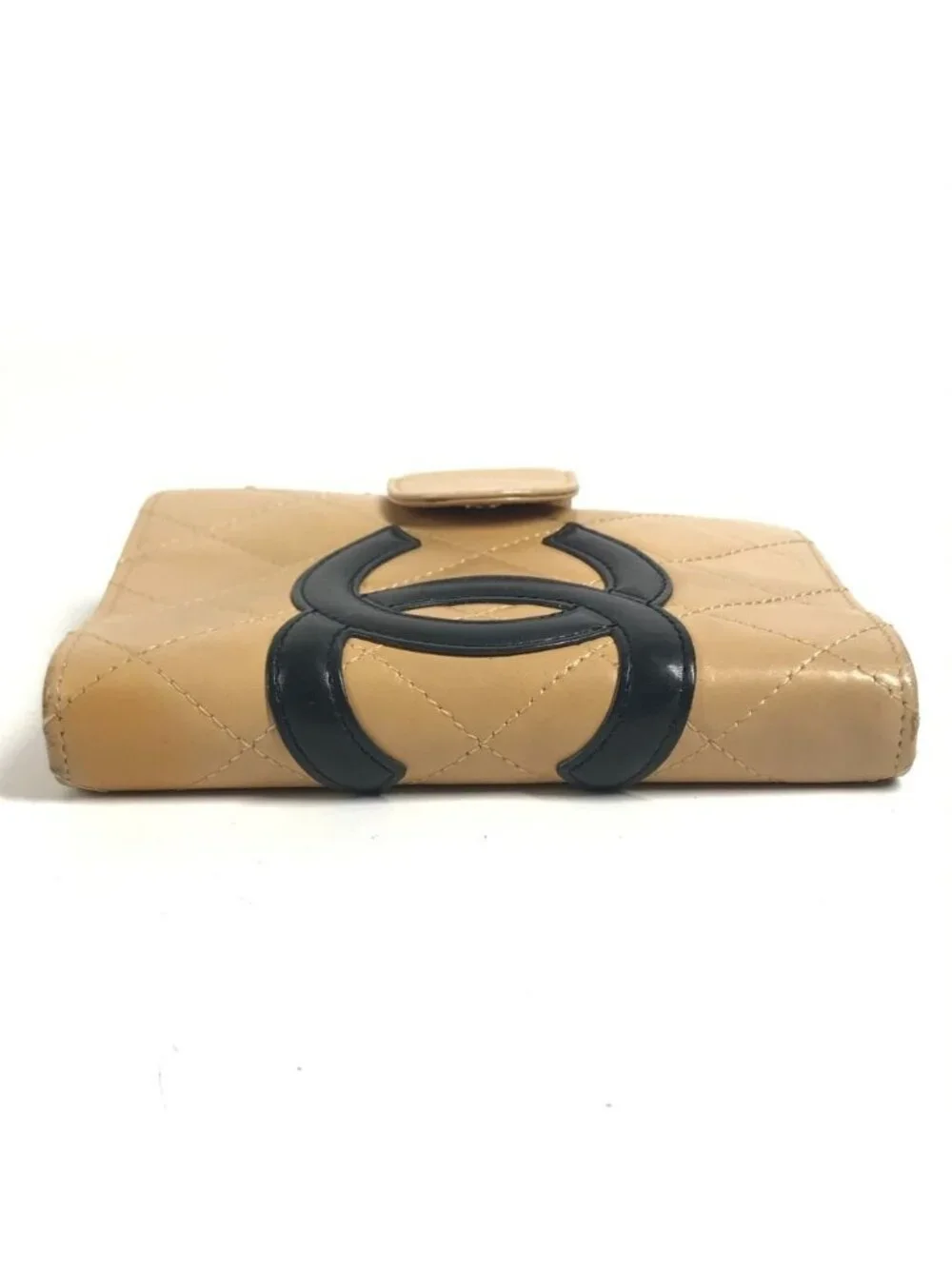 Chanel Notebook Cover CC Logo Leather Beige Agenda